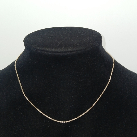Jewelry - Sterling Silver Rope Necklace 2 grams 8" 1mm​​